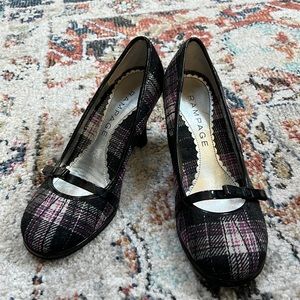 Rampage purple and black heels